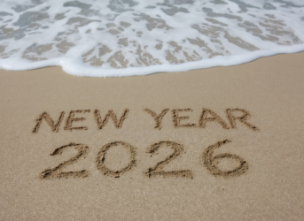 2026 Hiring Resolutions. New Year 2026 beach.